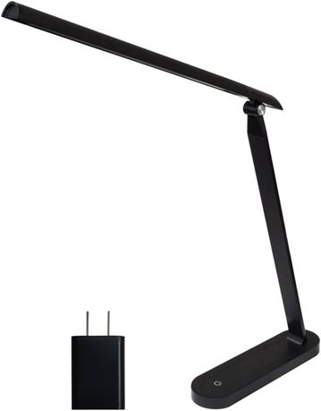 AULTRA LED Desk Lamp - Touch Control, Multiple Brightness, Black