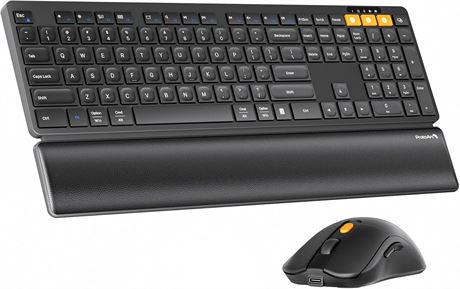 ProtoArc KM60 Ensemble clavier et souris sans fil Bluetooth, Double BT/USB
