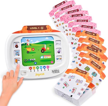 JoyCat Kids Logic Games Tablet: 160-Page Flash Cards - Logic & STEM Toy