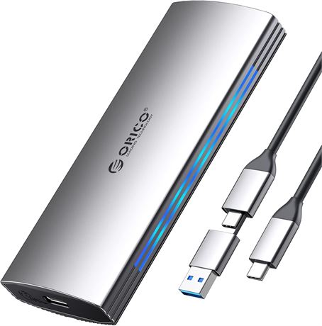 ORICO M.2 NVMe SSD Enclosure USB-C 10Gbps RGB Aluminum