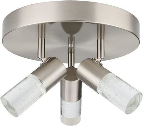 kadision 3-Light Semi-Flush Mount Ceiling Light 3-Head Directional LED BN