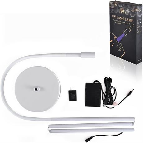 UV Lamp for Eyelash Extensions with Foot Pedal   Cures UV Lash Glue