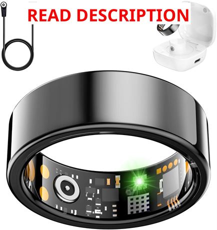 Smart Health Ring   HR, SpO2, Sleep; IP68; No Fee (iOS & Android)