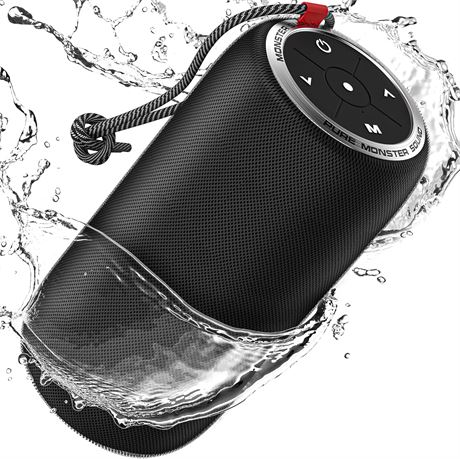 Enceinte Bluetooth Monster S310, 30W, IPX5, 24h, stéréo, noire