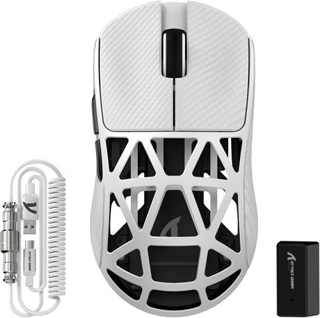 ATTACK SHARK R2PRO Souris 45 g, PAW3950 42K DPI, 8000 Hz sans fil, trimode