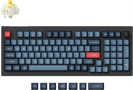 Keychron V5 Max Clavier m canique 96% sans fil   Gateron hot-swappable trimode