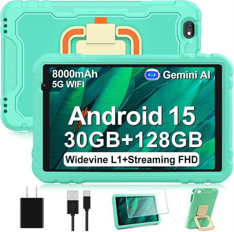 Gemini AI 2025 10-Inch Android Tablet, 30GB RAM, 128GB ROM, 1TB Expand