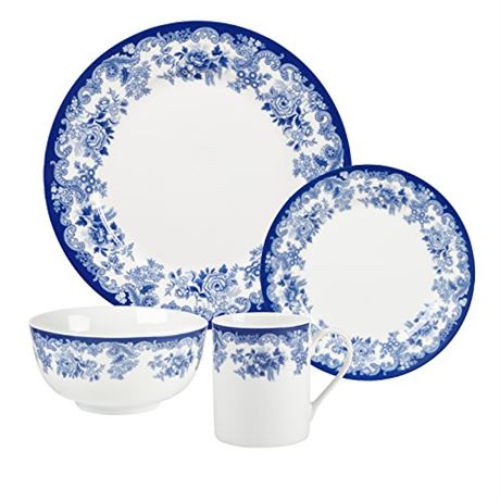 Spode Blue Meadow 16 Piece Dinnerware Set
