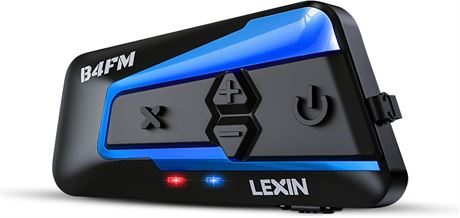 LEXIN Motorcycle Bluetooth Headset with Music Sharing, B4FM Rider Intercom