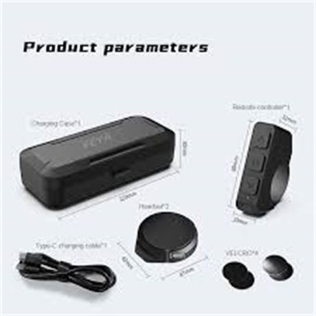 FEYA Helmet Speakers - True Wireless Earbuds with Remote ...