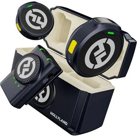 Hollyland LARK M2 DUO 2-Person Wireless Camera-Mount Mic System (2.4 GHz)