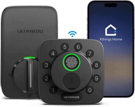 ULTRALOQ Bolt Smart Lock with Wi-Fi, Matter Keyless Entry, Fingerprint