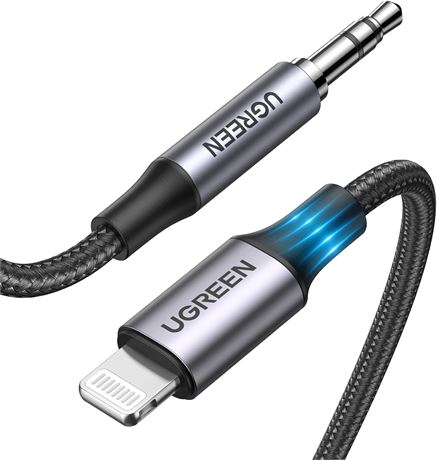UGREEN Lightning to 3.5mm Audio Cable MFi Certified 0.9m