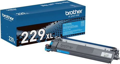Brother TN229XLC Cyan High-Yield Toner Cartridge - To 2,300 Pages