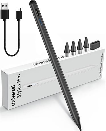 Stylet Écran Tactile Android iPhone Universel Noir