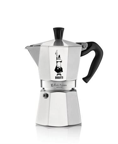Moka Express 6 Cups Coffeemaker - 9.1 oz - Gray
