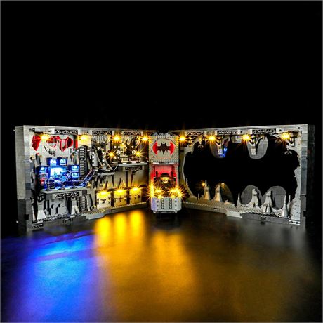 BRIKSMAX Kit Éclairage LED Batcave 76252 Compatible Lego Batmobile
