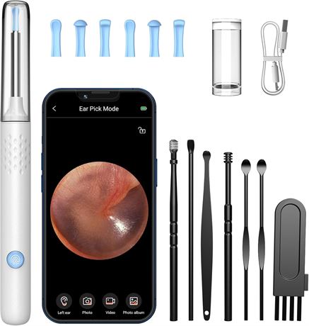 Nettoyeur Oreilles LMECHN Cérumen Caméra IP67 HD iOS Android