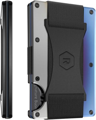 Ridge Portefeuille Homme - Compact, RFID, poche RFID prot g e sangle argent