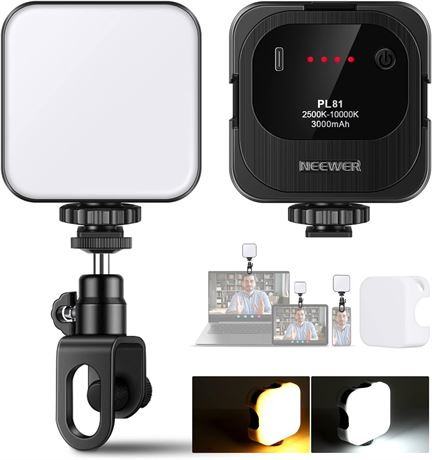NEEWER 2 Lampe Selfie Clip pour t l phone/PC, lumi re LED vid o portable