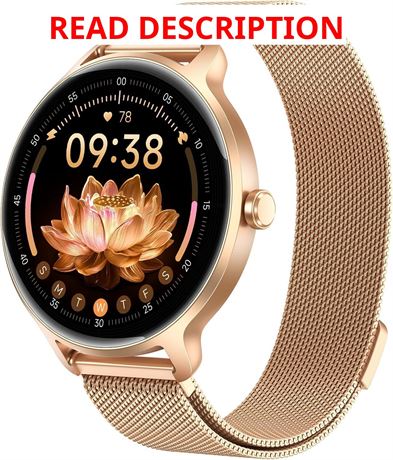Smart Watch for Women 1.27" AMOLED 120+ Sport Modes, Calls, HR/Sleep, IP68