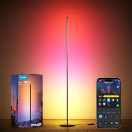 Lumière LED Govee RGBIC, Lampe d'Angle, Contrôle Alexa, Scène