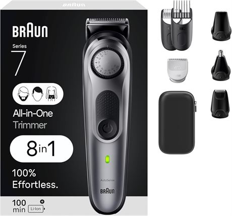 Braun Series 7, 8-in-1 Trimmer, 40 Settings, Waterproof