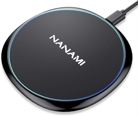Fast Wireless Charger, NANAMI 15W Max Qi Charging