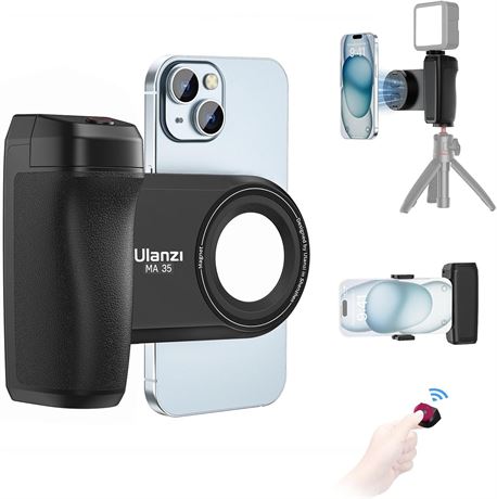ULANZI Magnetic Phone Grip Tripod Mount MA35 2-in-1 Grip with Remote