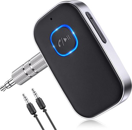 COMSOON Bluetooth 5.0 Receiver, Car, Noise Cancelling Adapter, 16H Battery