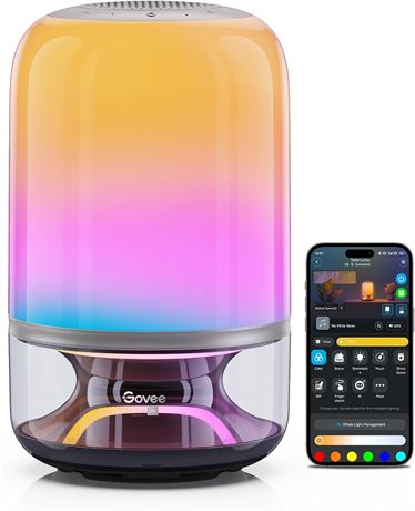 Govee JBL Lampe de table 2 Pro x Sound avec haut-parleur, lumi re, bureau