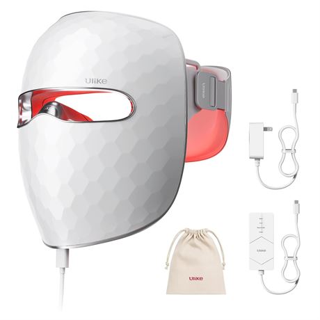 Ulike ReGlow LED Mask: 4 Modes (Red/Blue/Yellow/Infrared), 272 Beads