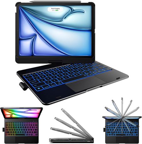 typecase Touch Keyboard Case for iPad Air & iPad Pro 11, Trackpad, Black