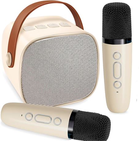 Mini karaoké portable enfants 2 micros Bluetooth jouet fête cadeau