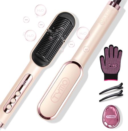 Brosse lissante TYMO Ring Plus, titane, 9 temp, ions négatifs