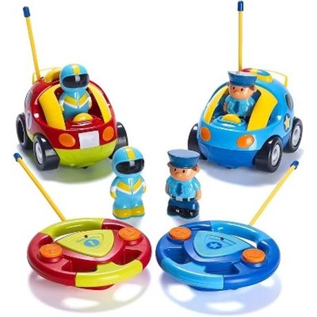 Voitures Télécommandées PRETEX Lot de 2 Cartoon