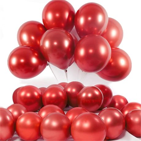 Ballons rouges 50pcs 12in décoration mariage fête anniversaire romantique