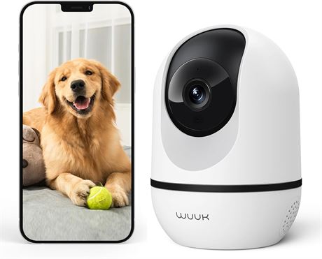Caméra intérieure WUUK 360° WiFi 4MP suivi mouvement vision nocturne
