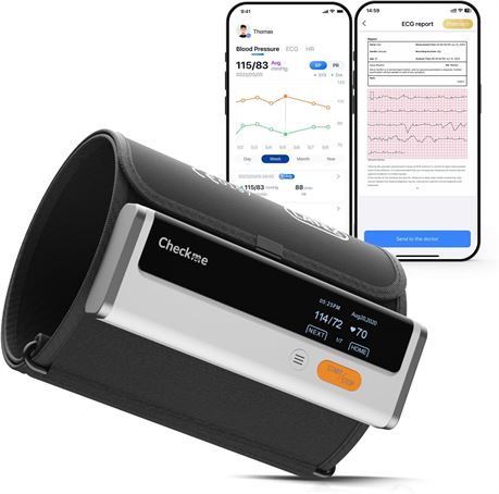 Checkme Tensiom tre Bluetooth ECG, brassard 22-42 cm, rechargeable