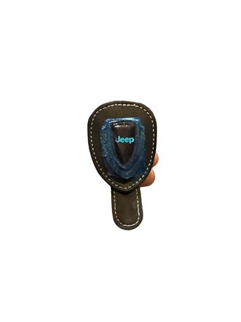 Leather Sunglasses Holder for Jeep – Sun Visor Clip
