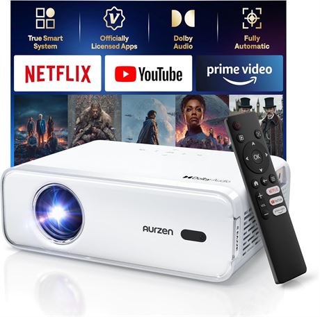 Aurzen Eazze D1 Netflix-Official Smart Projector 4K Support HDR10