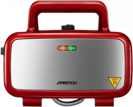 3-in-1 Sandwich Maker, Waffle & Panini Grill, 3 Detachable Plates, 1200W