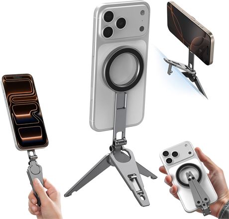 SMALLRIG Dual Magnetic Phone Tripod with 1/4" Threads Adjustable Holder