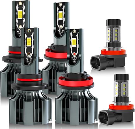 CR-V 2015-2021 Light Bulb Kit 9005/HB3 + H11/H8 6500K Fog Plug-N-Play6Pack