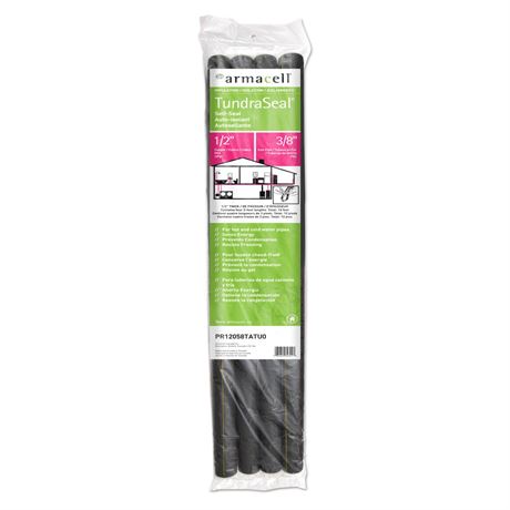 Armacell TundraSeal Self-Sealing 1/2 in. x 3 ft PE Foam Pipe Insulation