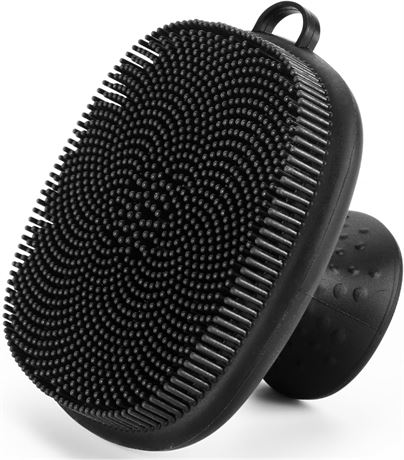 Brosse nettoyante visage en silicone    tanche   Pour homme et femme   Noir