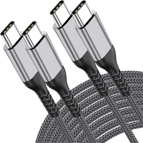 USB-C to USB-C Cable 10 ft 2-Pack 60 W Fast Charge for iPhone 15 MacBook S23 PS5