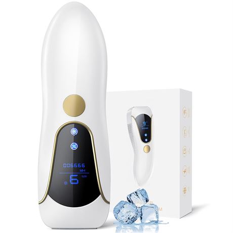 Air 15 IPL Hair Removal for Women & Men   Ice-Cooling, 3 Modes, Auto Flash