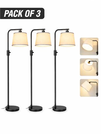 Dimmable Floor Lamp, 1000-Lumen LED, Edison Bulb Included, Arc Lamp Black