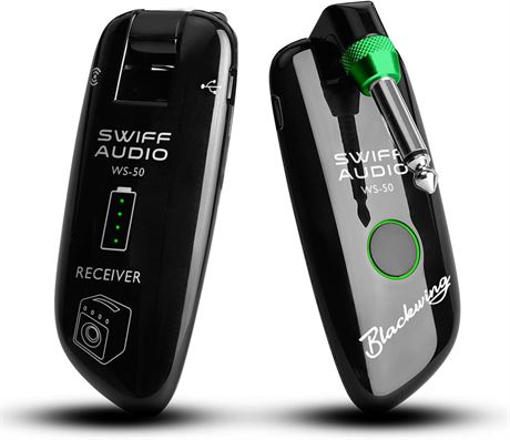 SWIFF High-Grade Wireless Guitar System: Rechargeable Transmitter & Receiver